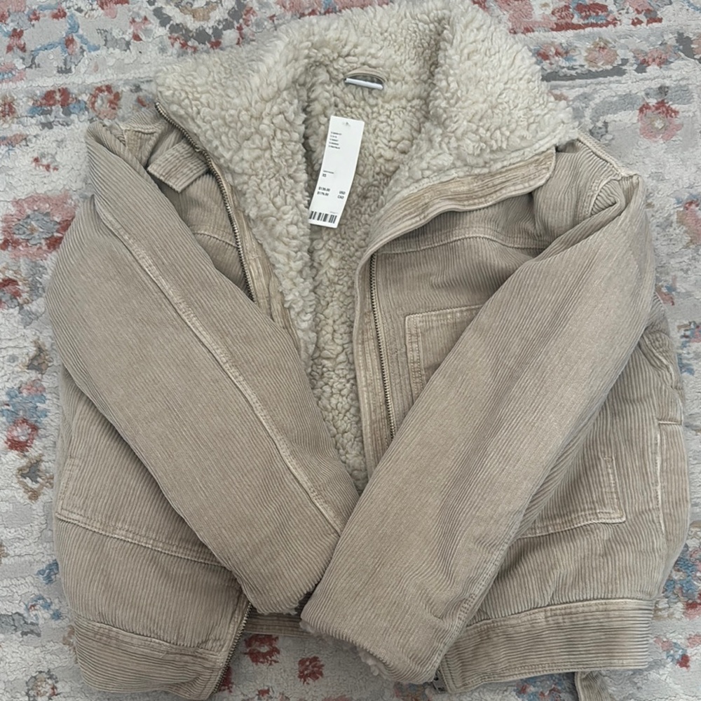NWT Urban Outfitters BDG Corduroy Fleece Lined jacket